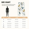 thumbnail image 4 of Lsque Farm Roosters Print Women's Pajama Pants, Lounge Pant - Comfortable Home Wear,Elastic Waistband, Stylish Design-Small, 4 of 9