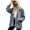 Blue, variant on Loose Women's Denim Jean Jacket Long Sleeved Cowboy Outwear Hooded Spring Fall Womens Coat S-XXL