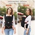 thumbnail image 4 of Riñonera Neono Ergonómica para Recién Nacido para Bebés de 3,2 a 15 kg (4-36 meses), cómoda y ligera, delantera y trasera, para bebés y niños - Negro, 4 of 5