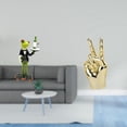 thumbnail image 2 of Estatua De Camarero De Rana Con Gesto De Mano, Escultura Creativa De Animal Para Mesa, Estante, Chimenea, Entrada, Sala De Estar, Decoración, Regalo, 2 of 8