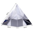thumbnail image 2 of yeacher Optical Crystal Pyramid Prism 2.4-Inch Multi-Color Toy and Desktop Decor Used for Physics Science Photography Decoration Adults and Kids, 2 of 6