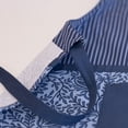 thumbnail image 5 of Mainstays Chef Kitchen Apron, 28" x 32" Cotton Apron with Pocket for Cooking, Baking, Gardening, Blue Floral Stripe, 5 of 7