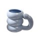 thumbnail image 1 of Bewildely Taza de cerámica para café, té, agua, tazas creativas, contenedor de desayuno, taza colorida para parejas, tazas nórdicas de oficina, regalo Teteras Azul Bewildely HA081409-04, 1 of 1