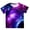 Purple, variant on Girls Galaxy Shirt Glitter 3D Print Round Neck Short Sleeve Fashionable T-Shirt with Starry Sky Design for Carnival , Size 12 Years