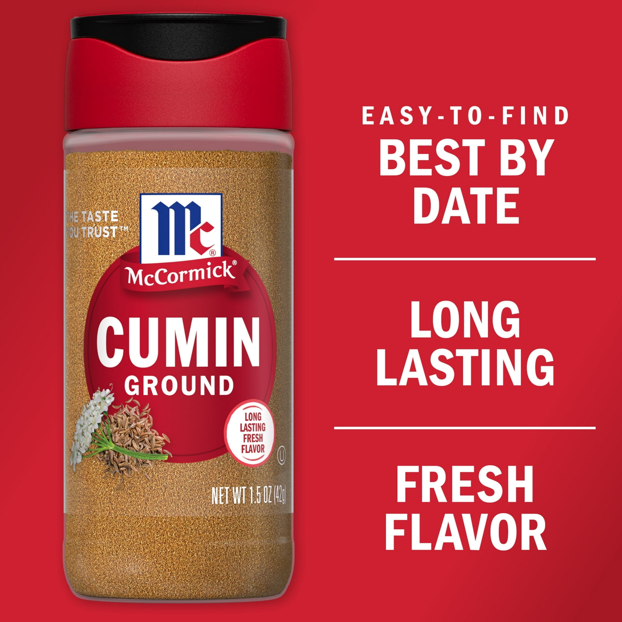 McCormick Kosher Ground Cumin 1.5 oz Bottle (Pack of 4)