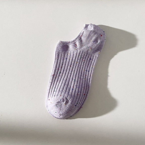 Zhuge 6 Pairs No Show Socks Womens - Non Slip Low Cut Ankle - Invisible Liner Socks for Casual & Formal Wear - Soft & Stretchable,Purple