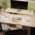 thumbnail image 5 of Dual-Sided Desk Pad, Leather Desk Mat, Natural Cork Desk Pad Protector, Large Mouse Pad for Desk, Waterproof Desk Blotter Pad, Desk Writing Pad for Office Work/Home (23.6"x11.8"), 5 of 8