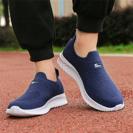 

NECHOLOGY Mens Sneaker Boots Low Top Men Couple Shoes Summer Large Size Lightweight Mesh Outdoor Sneaker Mens Size 11 Blue 10