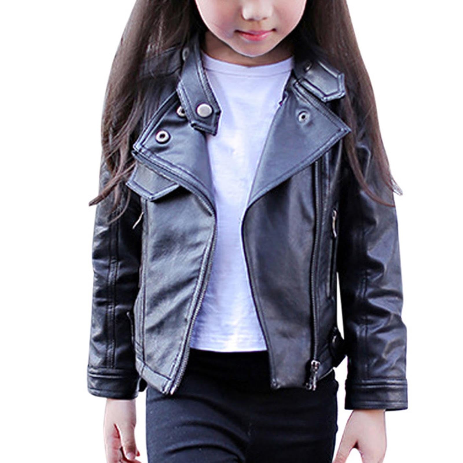 Abrigo De Primavera Y Otono Para Ninos Pequenos Trajes De Bebe Para Ninas Chaqueta De Solapa De Piel Sintetica Ropa De Abrigo Con Cremallera Odeerbi LM103 4628 Walmart en linea