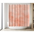 Coral Shower Curtain Peach Colored Marble Shower Curtains for Bathroom