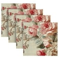thumbnail image 5 of Satin Native Fab Cotton Dinner Napkin Classic Rose Garden Fabric Reusable, 5 of 8