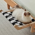 thumbnail image 2 of Cat Window Hammock, Wooden Frame Hanging Cat Lounge Bed, 2 of 5