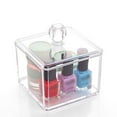 thumbnail image 5 of UPKOCH 2Pcs Makeup Pads Organizer Clear Stackable Cotton Ball Storage Box, 5 of 8