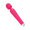rose red, variant on Rulwuck portable wand massager, a personal massager for women's entire body, suitable for bodybuilders, sports recovery, muscle soreness, and upper back pain,pink,19*3.85,pink