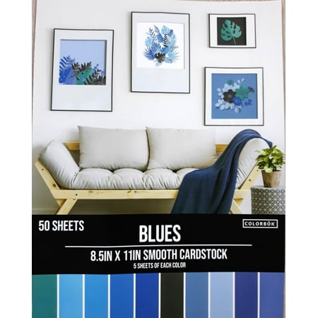 UPC: 0765468742380 | Colorbok Blue Smooth Cardstock 8.5 x 11 121 lb./180 gsm 50 Sheets
