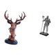 thumbnail image 5 of Figura decorativa de ciervo, estatua artesanal de animal, adorno decorativo de resina para mesa, entrada, chimenea, dormitorio, decoración del hogar,, 5 of 8