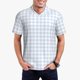 thumbnail image 1 of Fotbe Blue Checkboard Camiseta Polo de Golf para Hombre con Estampado – Camisa Deportiva Transpirable con Cuello Abotonado-X-Large, 1 of 6