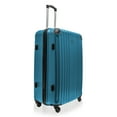 Jetstream 28inch Hardside Rolling Spinner Checked Luggage, Teal