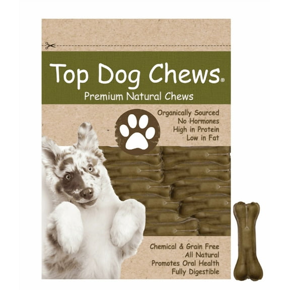 Pressed Rawhide Dog Bone 4" - 5 Pack