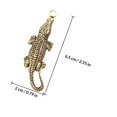 thumbnail image 2 of unbranded Estatuilla Colgante Decorativa Cocodrilo De Latón Dorado Con Retro, 2 of 8
