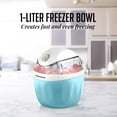 thumbnail image 3 of OVENTE Heladera eléctrica con tapa de fácil bloqueo, tazón congelador de 1 cuarto para yogur congelado, sorbete y gelato saludable y casero, mini aparato de cocina ideal para postres de verano para ni, 3 of 5