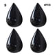 thumbnail image 4 of Injueey 4 piezas maximizan el espacio elegantes ganchos de gota de agua para decoración de paredes y organización de armarios Decoración del hogar negro L, 4 of 6