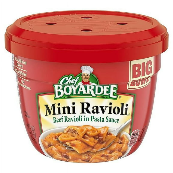 Chef Boyardee Mini Ravioli, Beef Ravioli in Pasta Sauce, 14.5 oz