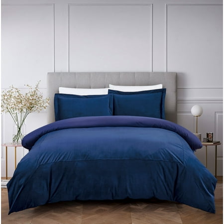 California Design Den Luxury French Velvet Duvet Cover Set Royal