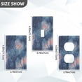 thumbnail image 7 of Yayeee Blank Wall Plate Cover 1-Gang 4.5"x2.7" Home Unused Decorative Outlet, Trees in The Night, 7 of 7