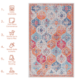thumbnail image 5 of Naar 2x3 Cream Area Rug, Washable Area Rugs, Low-Pile, Non-Slip, Non-Shedding, Foldable,Perfect Gifts, (Cream, 2' x 3'), 5 of 7