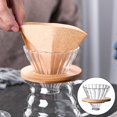 thumbnail image 3 of tamizeot Exceptional Taste Glass Pour Over Coffee Dripper Funnel Filter Versatile Household Coffee Maker Set Not Easy To Block, 3 of 6