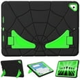 thumbnail image 3 of ELEHOLD for iPad 10.2 inch 9th/8th/7th Generation 2021/2020/2019 Rugged Case, Cute Cartoon Kids Friendly Built-in Double Kickstand Full Protection Shockproof Children Case,Black+Green, 3 of 7