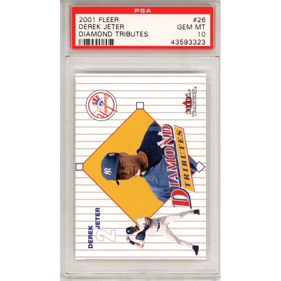 2001 Fleer Diamond Tributes Derek Jeter #26 PSA 10