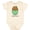 Natural, variant on Inktastic Little Spud Green Boys or Girls Baby Bodysuit