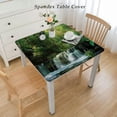 thumbnail image 2 of BANET Tablecloth, Hidden in with Botanic Blossoms and , Rectangular Table Cover for Dining Room Kitchen Decor White, 2 of 7