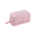 thumbnail image 2 of Large Capacity Pencil Case 4 Compartments, Pencil Pouch Bag with Zipper Portable Handle, Pen Case Bag Stationery Organizer for Office College School Adults, 2 of 6