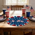 thumbnail image 6 of OAVQHLG3B American Flag Vases Flowers 4th of July Round Placemats Set of 4, 14 Inch Patriotic Memorial Day Round Table Mats for Dining Decoration, 6 of 6
