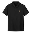 thumbnail image 6 of DayScoop Mens Big & Tall T-Shirt Summer T Shirt Short Sleeve Solid Color Fashion Casual Collared Button Down Embroidered Loose Oversize Tops, 6 of 6
