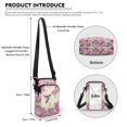 thumbnail image 6 of HELLHERO Hummingbird Flower Adjustable Shoulder Strap Crossbody Bag with Adjustable Shoulder Strap Women Crossbody Bag Stylish Polyester, 6 of 7