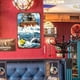 thumbnail image 5 of Placa Metal Vintage Pescadores Tiburones Pintura Hierro Rectangular Arte Pared 20x30cm, 5 of 9