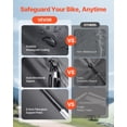 thumbnail image 3 of VEVOR Bike Storage Tent, 4 to 5 Bikes, Outdoor Spacious Bike Storage Tent with Ventilated Window, Waterproof Easy-to-Install Bike Tent with High Strength Fiberglass & Dual Zippers, Fit for Bicycle, 3 of 9