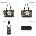 thumbnail image 6 of FORMRS Canvas Laptop Tote Bag for Women with 15.6" Computer Compartments Shoulder Handbag, White Christmas Leaves, 6 of 7