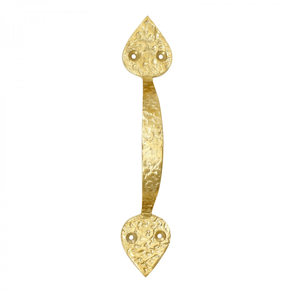 Renovators Supply Brass Door Handle Pulls 8 1/4" L Antique Hammered Brass Gold Cabinet or Farmhouse Gate Pull Handle PVD Coat Finish w/Screws