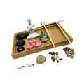 thumbnail image 2 of Mini mesa de arena para jardín, bandeja de bambú para meditación, decoración, herramienta de , accesorios, mesa, arena de roca para el hogar, BLESIY paisaje de arena, 2 of 8