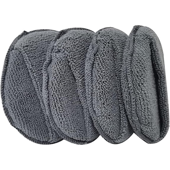 Applicable to jfqm 4Pcs 5inch Round Fit for Car Care Microfiber Pocket Sponge Auto Wax Applicator Pad Car Detailing Hand Polishing Pad