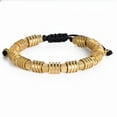 thumbnail image 5 of Men's 304L stainless steel bracelet - hand-woven bead design, adjustable open cufflinks, 304L stainless steel, durable and stylish everyday or formal wear accessories, multi-functional accessories,, 5 of 10