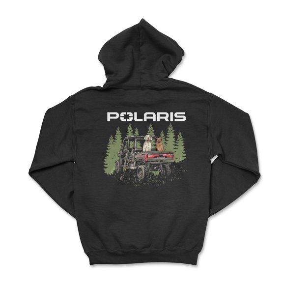 Polaris Ranger Zip Up Hoodie Dog Lover