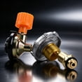 thumbnail image 2 of TAPDRA Adjustable Gas Flow Inflation Adapter Valve Orange Control Knob Metal Plastic Construction For Propane Cylinder Outdoor Equipment Connection, 2 of 10