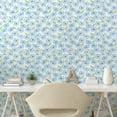 thumbnail image 3 of Ambesonne Flower Peel & Stick Wallpaper for Home, Botanical Spring Vibe, 13"x100", Pale Green and Pale Blue, 3 of 6