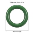 thumbnail image 2 of Unique Bargains 10Pack 55mm(2.2-inch) Wood Rings, Natural Smooth Colorful Wood Circles, Dark Green, 2 of 4